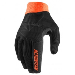 Γάντια Cube Performance Long Finger 11117 - Black/Orange Actionteam DRIMALASBIKES